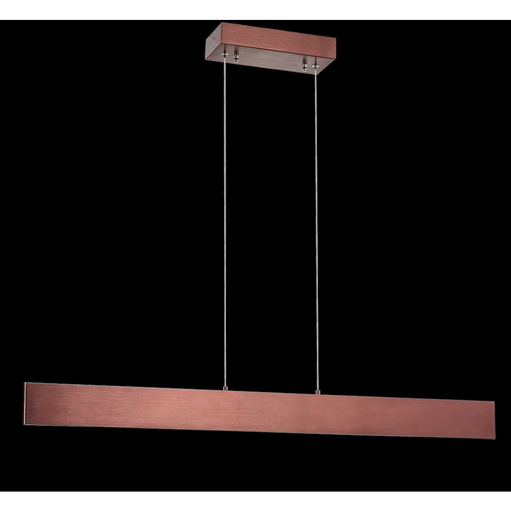 Draper Dimmable Adjustable Integrated Led Metal Linear Pendant