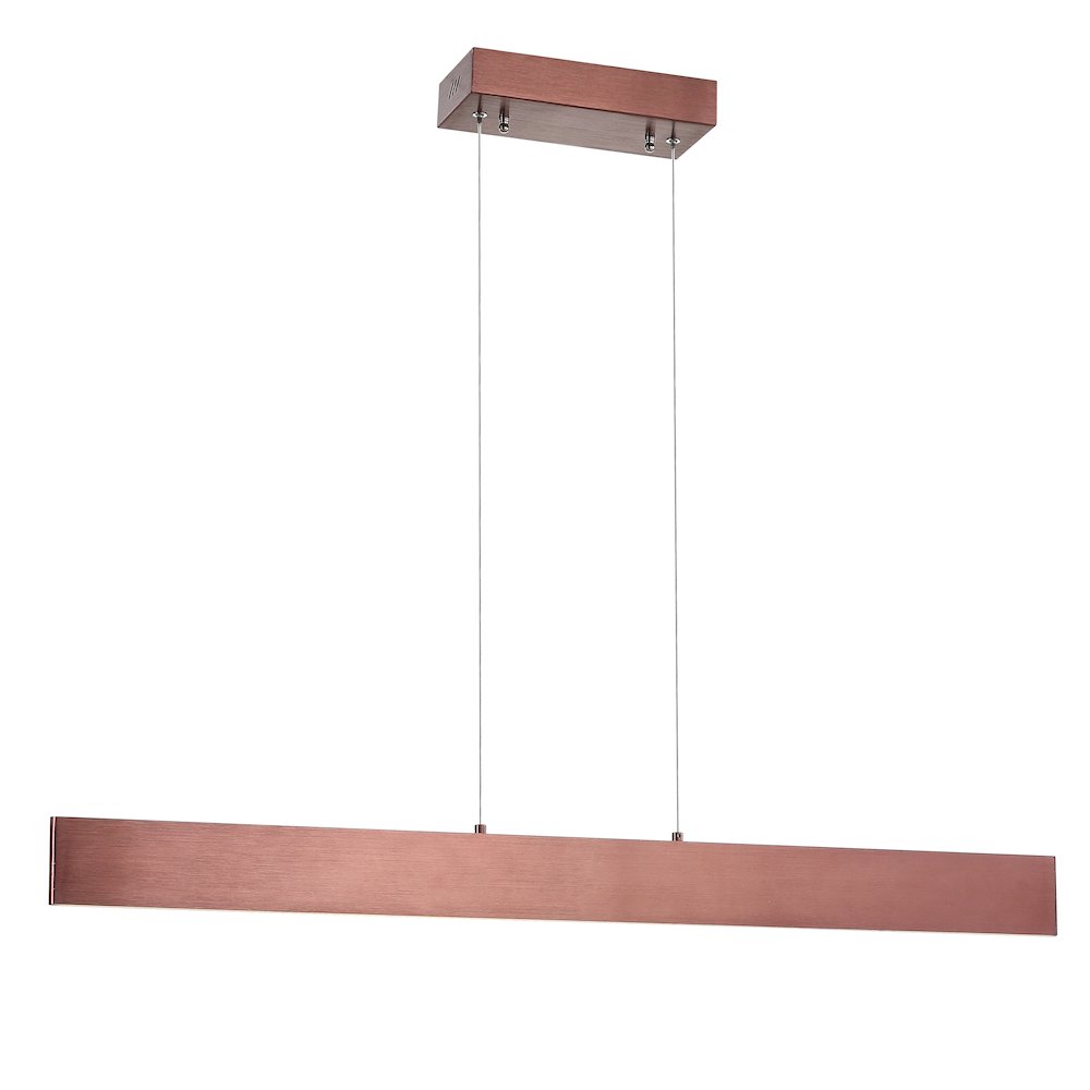 Draper Dimmable Adjustable Integrated Led Metal Linear Pendant