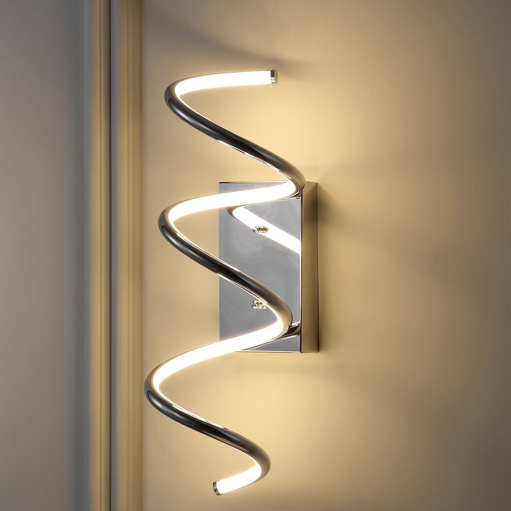 Scribble Modern Metal Integrated Led Vanity Light Sconce