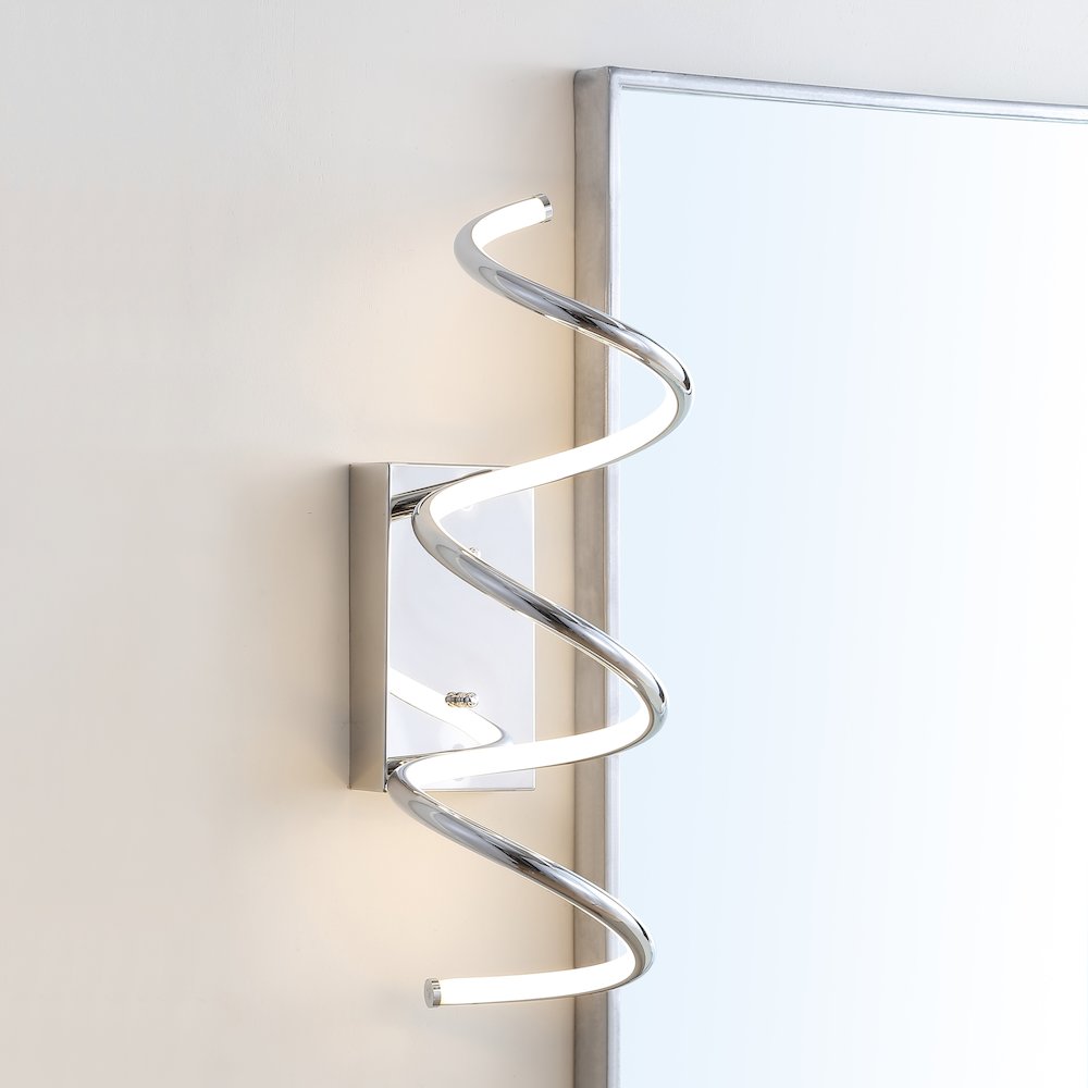 Scribble Modern Metal Integrated Led Vanity Light Sconce