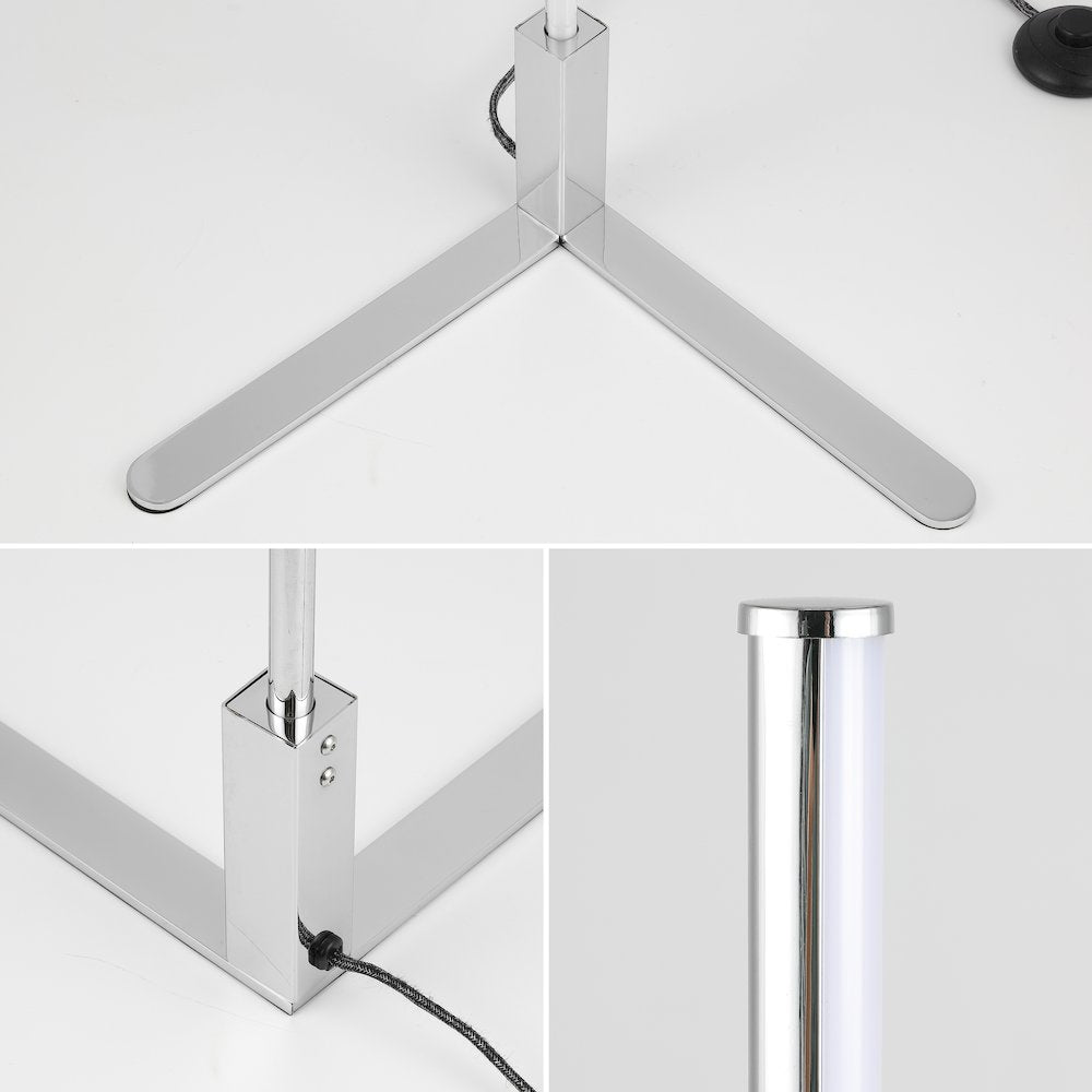 Potts Modern Contemporary Aluminum/Iron Integrated Led Post Floor Lamp
