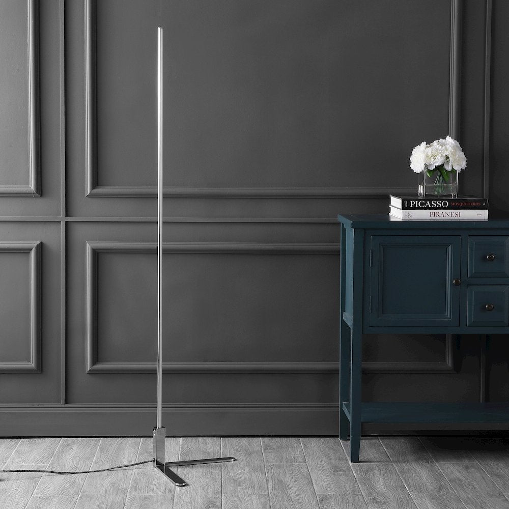 Potts Modern Contemporary Aluminum/Iron Integrated Led Post Floor Lamp