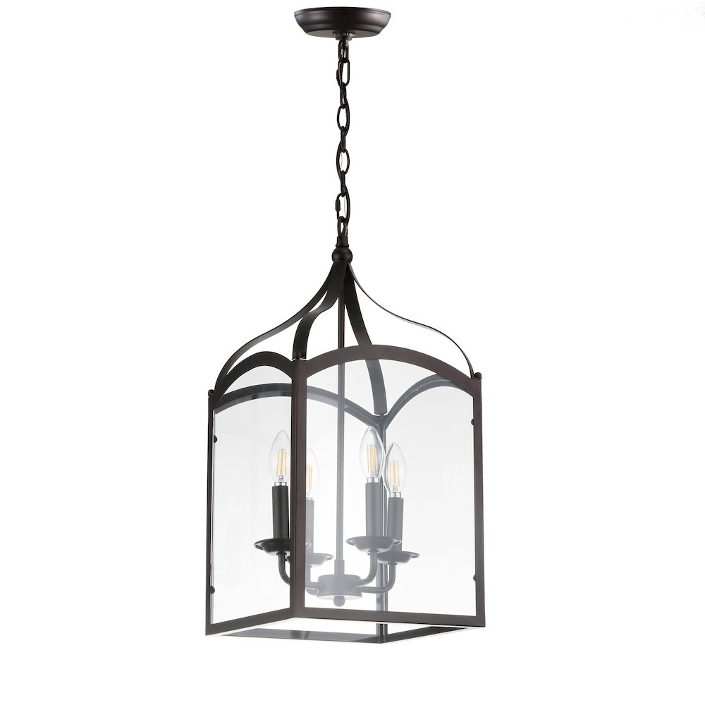 Ruth Traditional Classic Lantern Metal/Glass Led Pendant