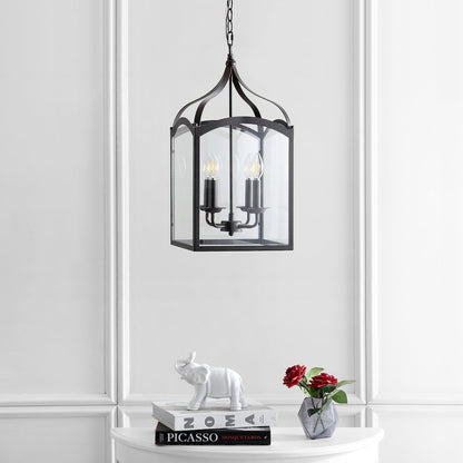 Ruth Traditional Classic Lantern Metal/Glass Led Pendant