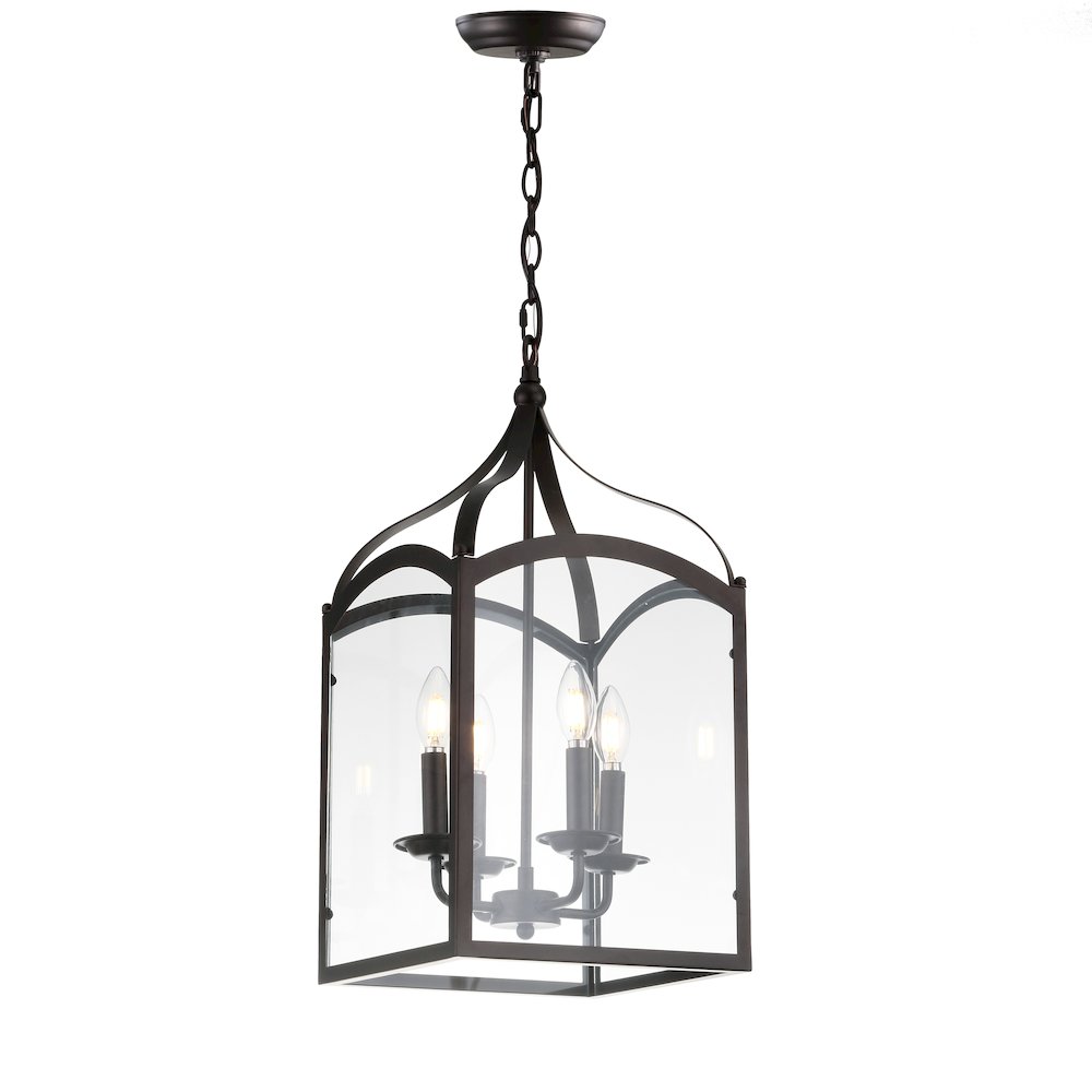 Ruth Traditional Classic Lantern Metal/Glass Led Pendant