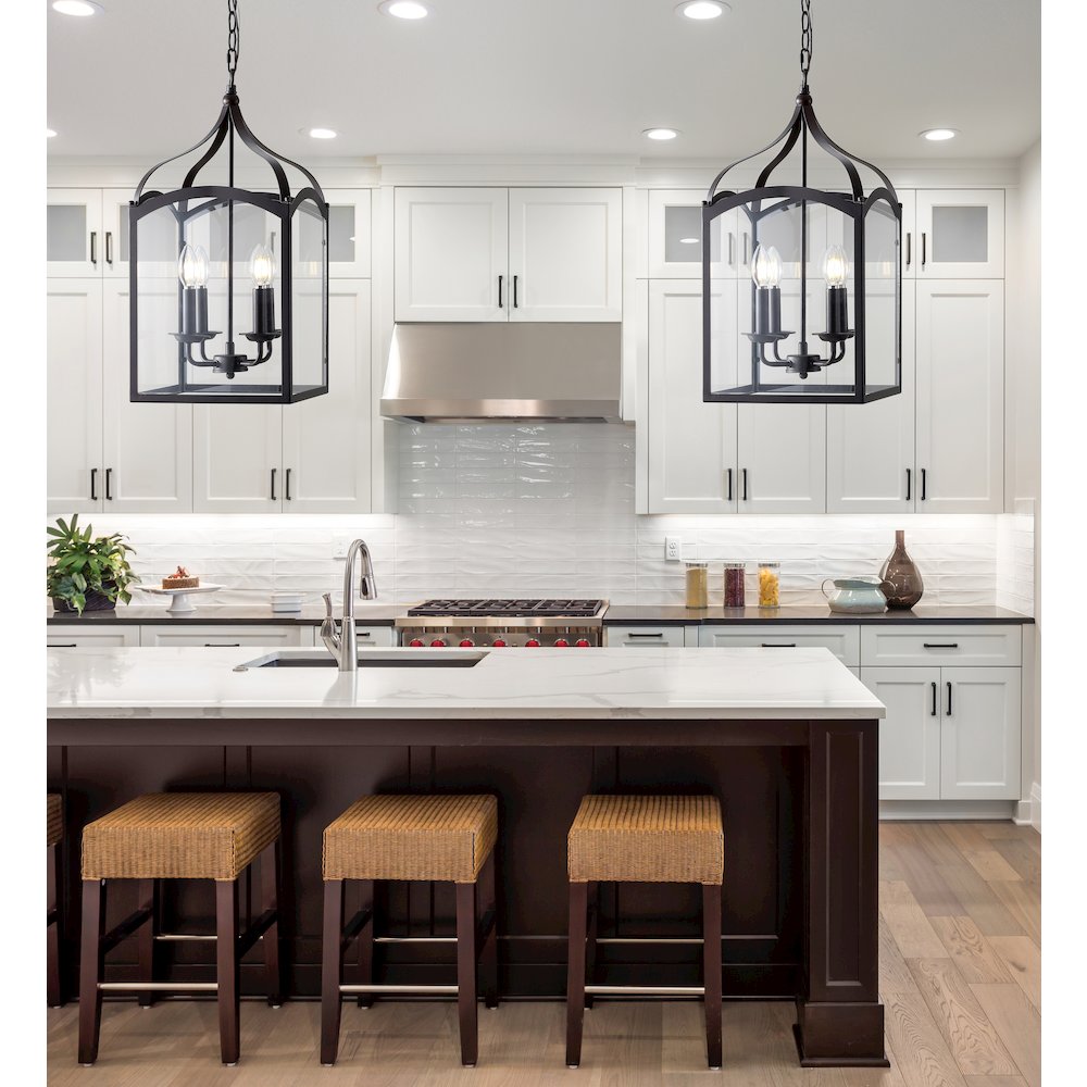 Ruth Traditional Classic Lantern Metal/Glass Led Pendant