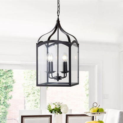 Ruth Traditional Classic Lantern Metal/Glass Led Pendant