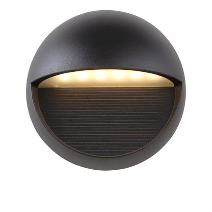 Orbe Outdoor Metal/Glass Integrated Led Wall Sconce