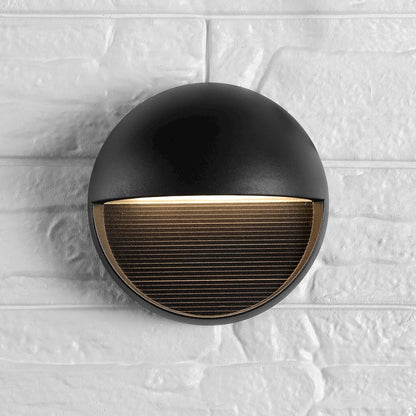 Orbe Outdoor Metal/Glass Integrated Led Wall Sconce