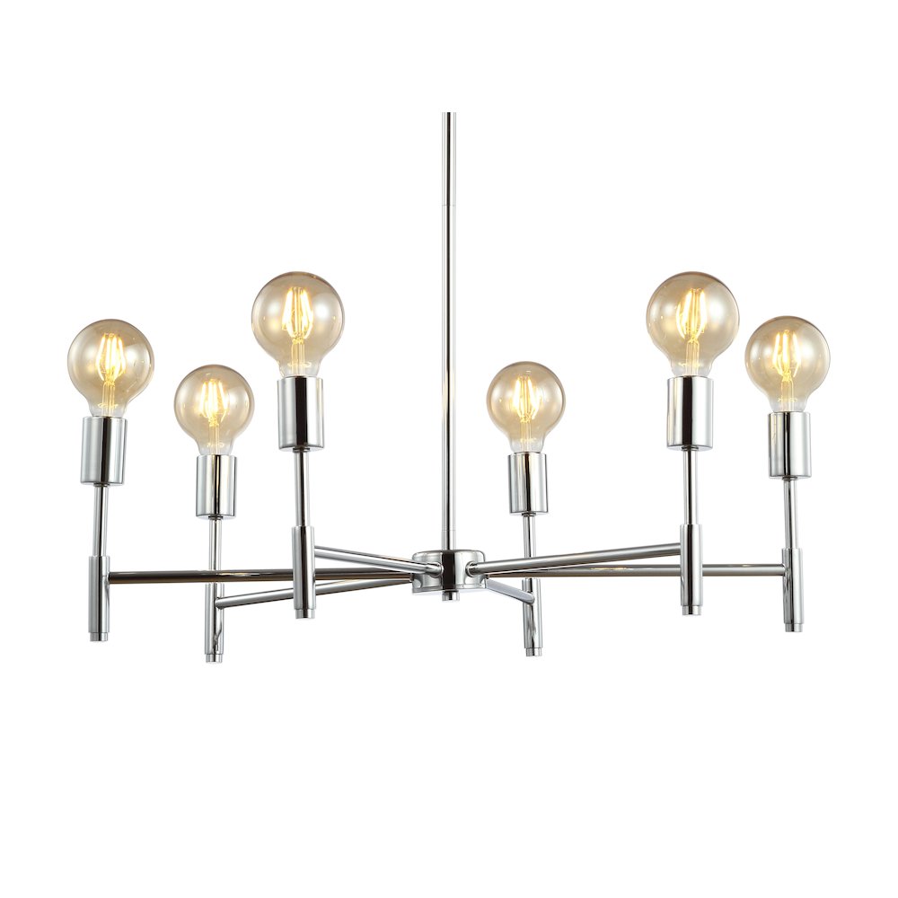 Turing Adjustable Height Metal Led Chandelier
