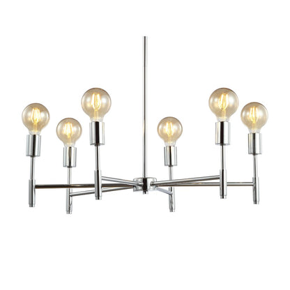 Turing Adjustable Height Metal Led Chandelier