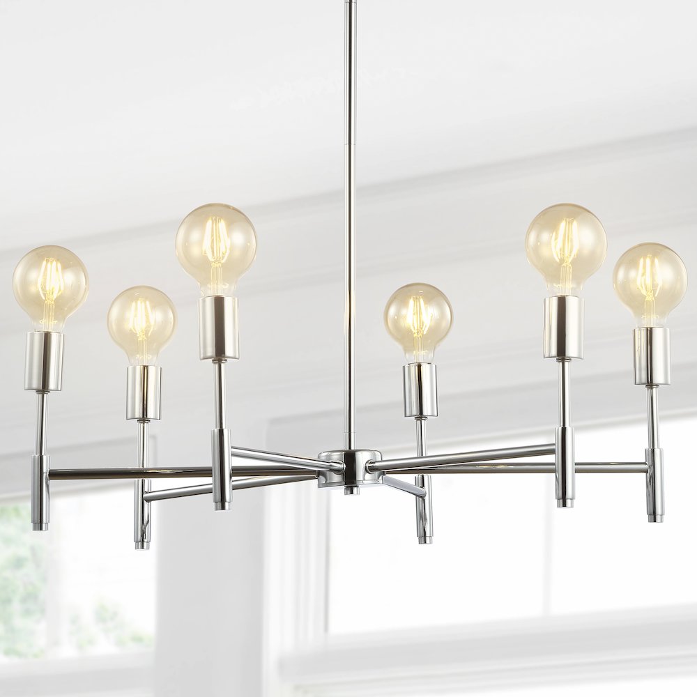 Turing Adjustable Height Metal Led Chandelier