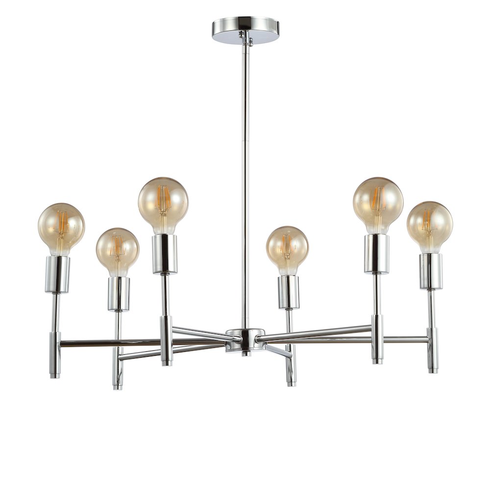 Turing Adjustable Height Metal Led Chandelier