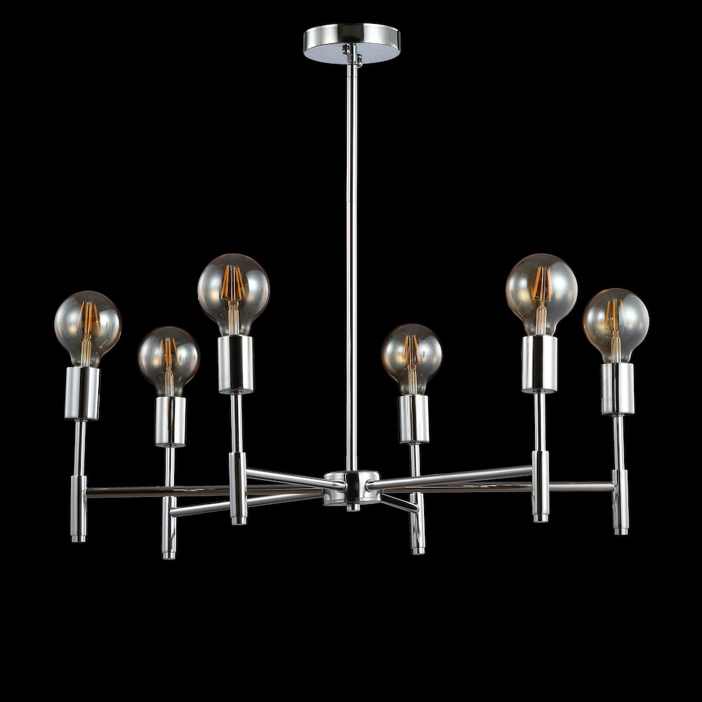 Turing Adjustable Height Metal Led Chandelier