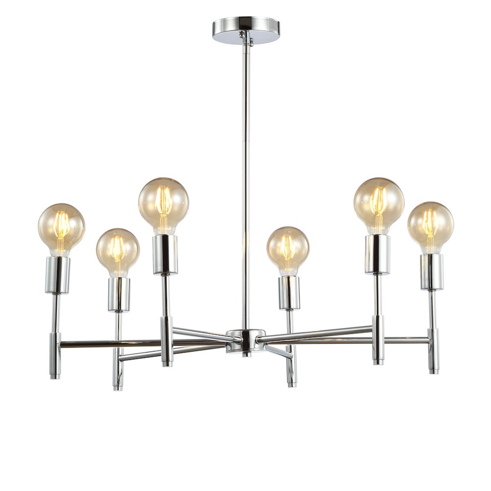 Turing Adjustable Height Metal Led Chandelier