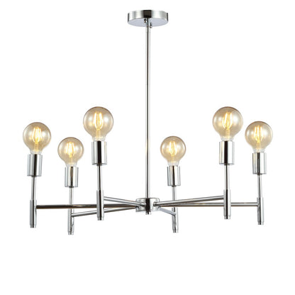 Turing Adjustable Height Metal Led Chandelier