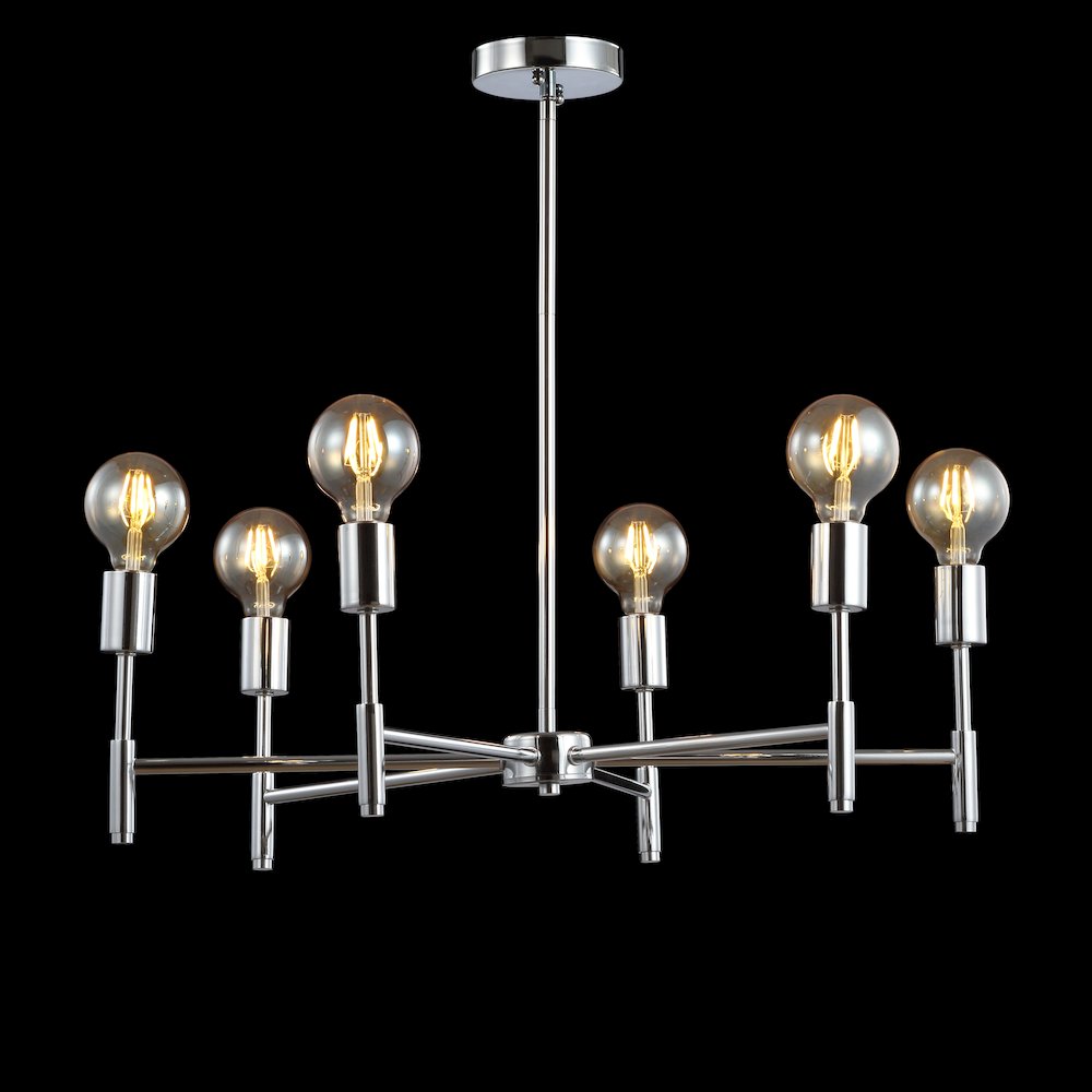 Turing Adjustable Height Metal Led Chandelier