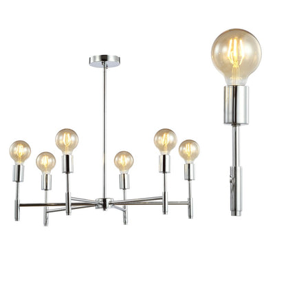 Turing Adjustable Height Metal Led Chandelier