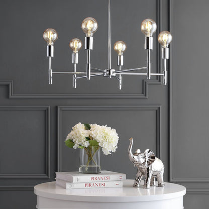 Turing Adjustable Height Metal Led Chandelier