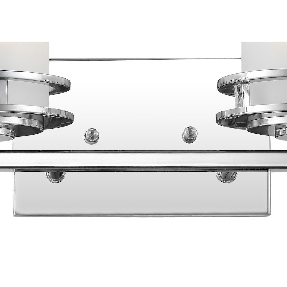 Fairfax Metal/Frosted Glass Contemporary Glam Led Vanity Light