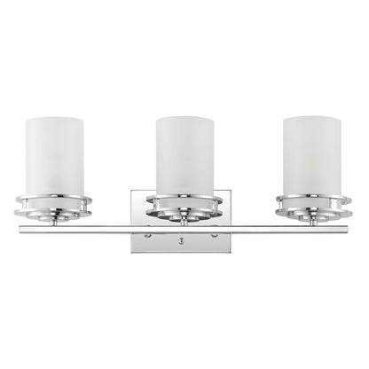 Fairfax Metal/Frosted Glass Contemporary Glam Led Vanity Light