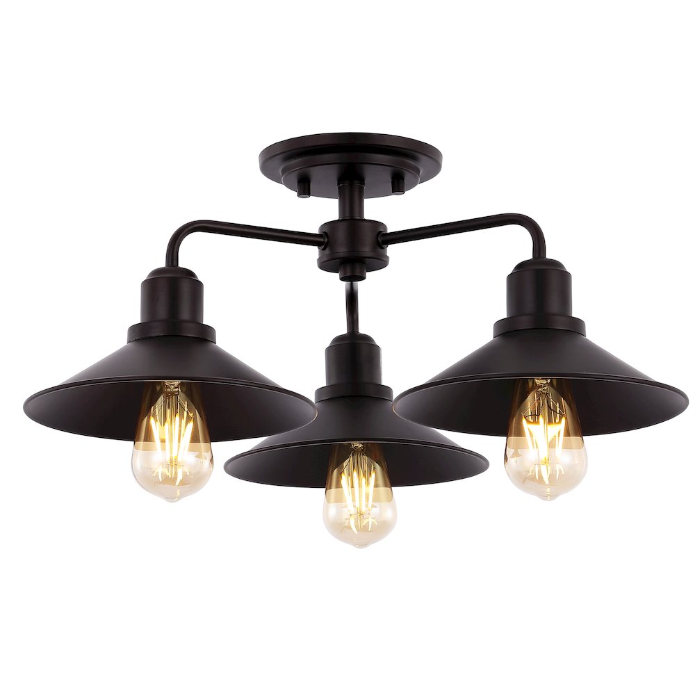 Calvin Iron Industrial Led Pendant