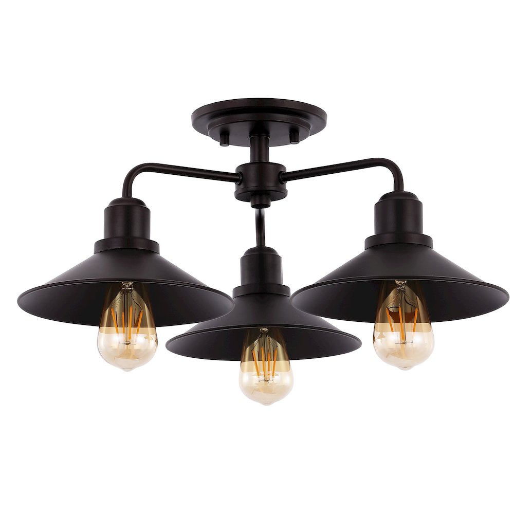Calvin Iron Industrial Led Pendant