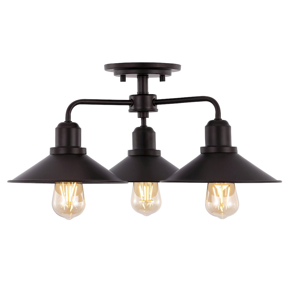 Calvin Iron Industrial Led Pendant