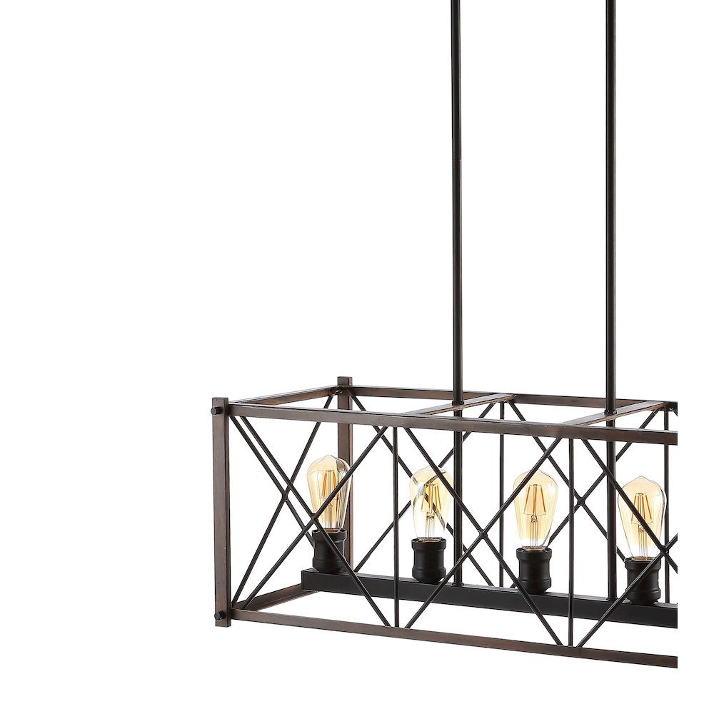 Ferme Adjustable Iron Rustic Farmhouse Led Pendant