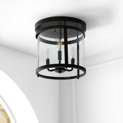 Ciel Simple Farmhouse Metal/Glass Rustic Vintage Led Flush Mount