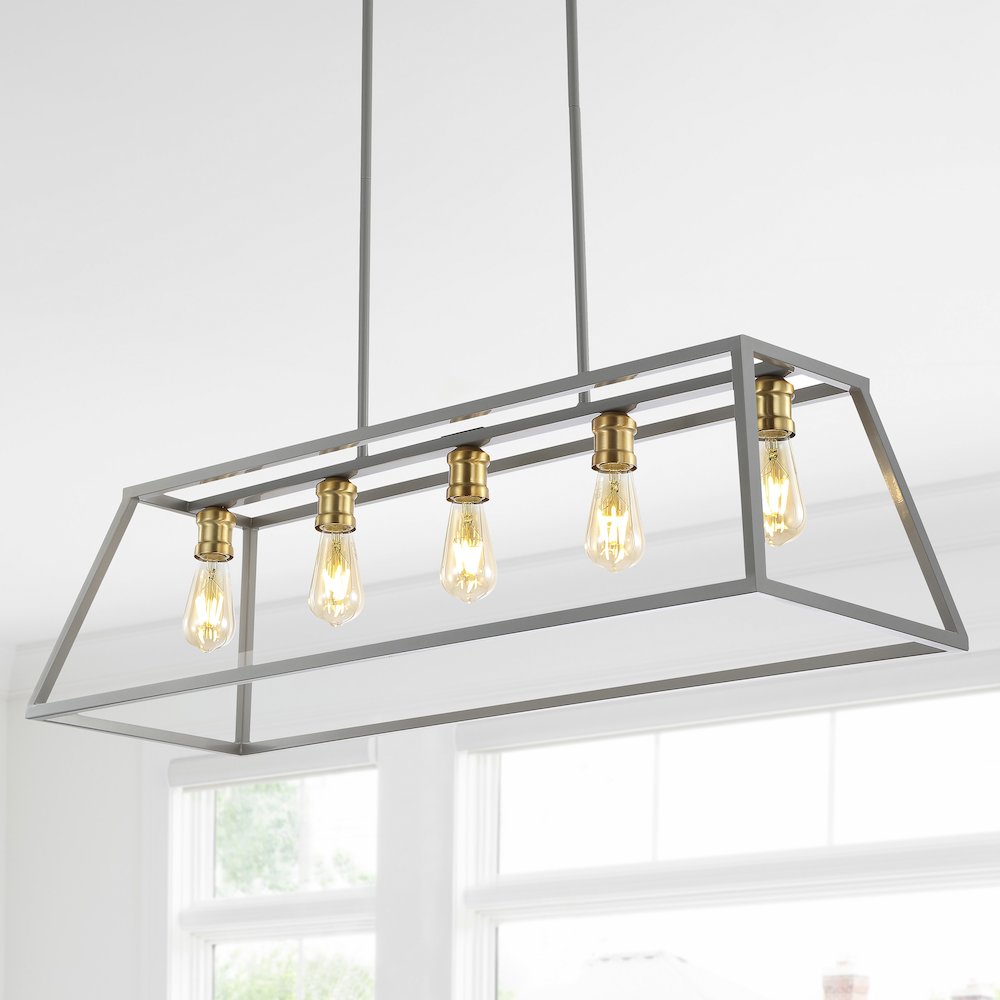 Floyd Adjustable Iron Farmhouse Vintage Led Dimmable Pendant