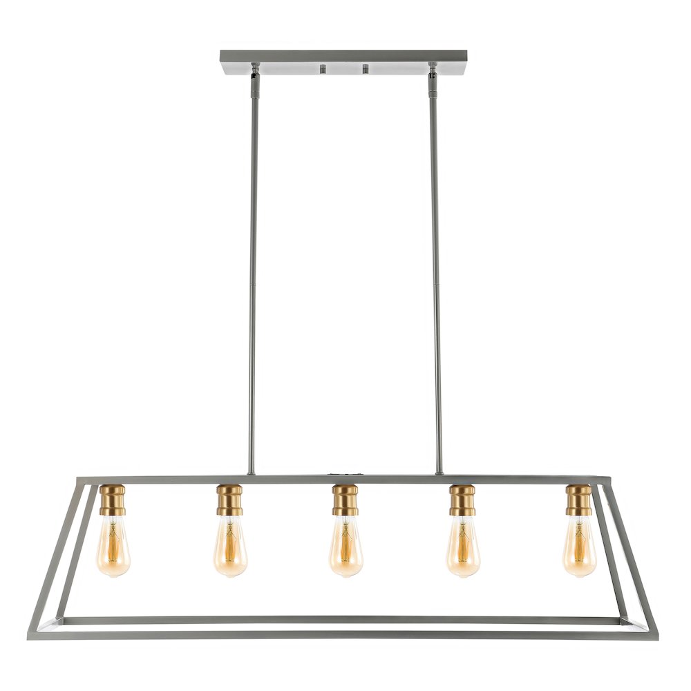 Floyd Adjustable Iron Farmhouse Vintage Led Dimmable Pendant