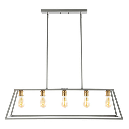 Floyd Adjustable Iron Farmhouse Vintage Led Dimmable Pendant