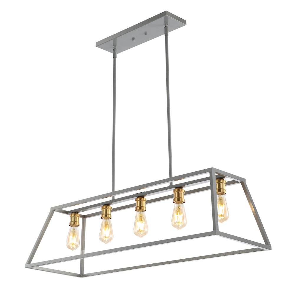 Floyd Adjustable Iron Farmhouse Vintage Led Dimmable Pendant