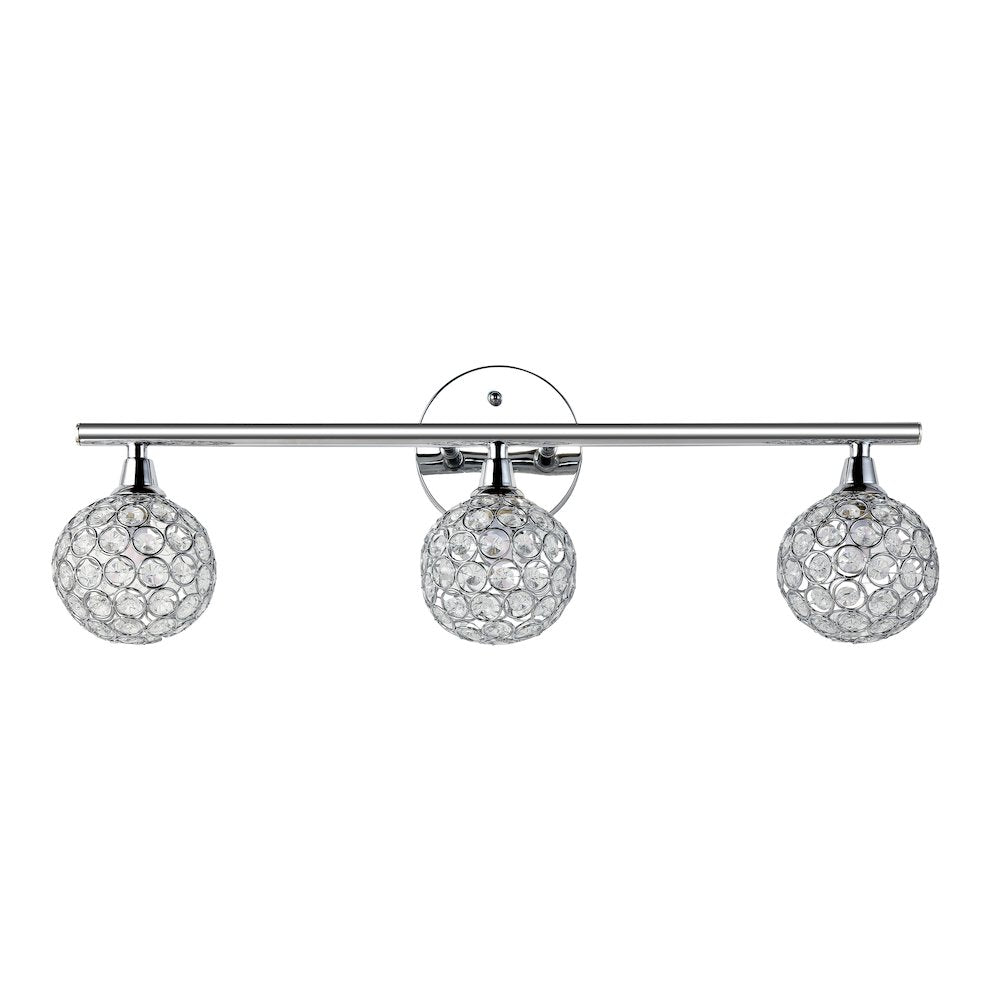 Maeve Iron/Glass Contemporary Glam Led Vanity Light