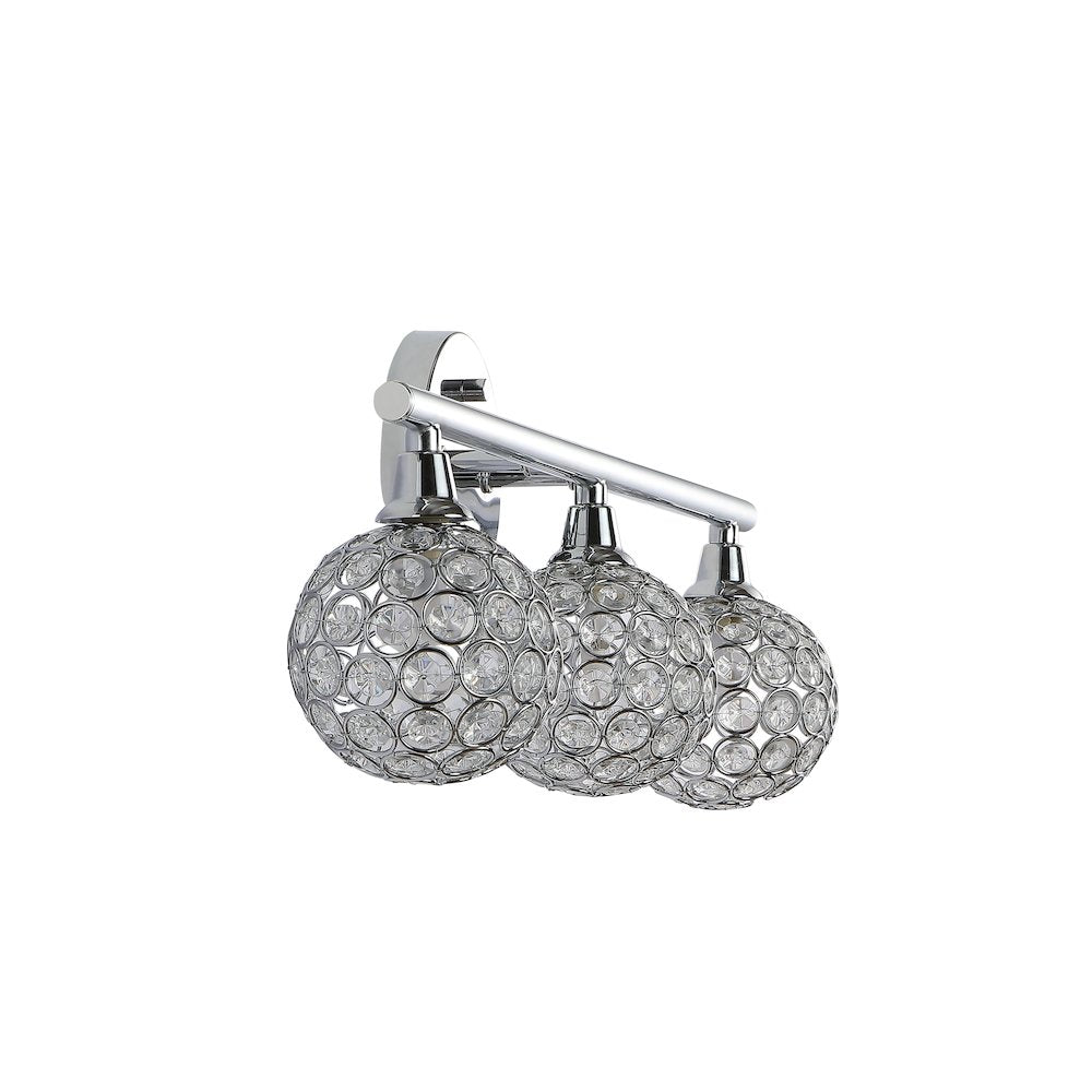 Maeve Iron/Glass Contemporary Glam Led Vanity Light