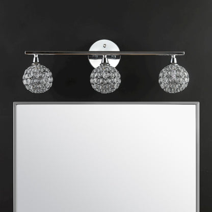 Maeve Iron/Glass Contemporary Glam Led Vanity Light
