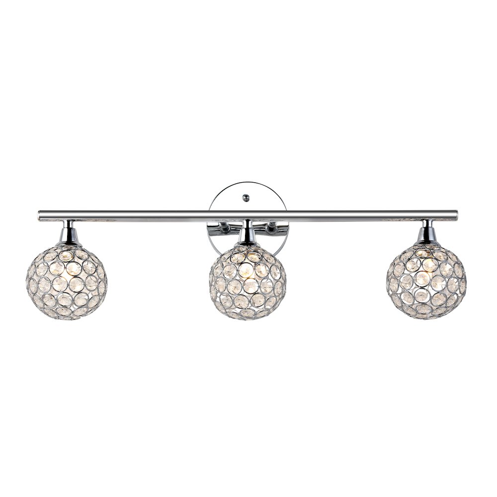Maeve Iron/Glass Contemporary Glam Led Vanity Light