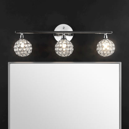 Maeve Iron/Glass Contemporary Glam Led Vanity Light