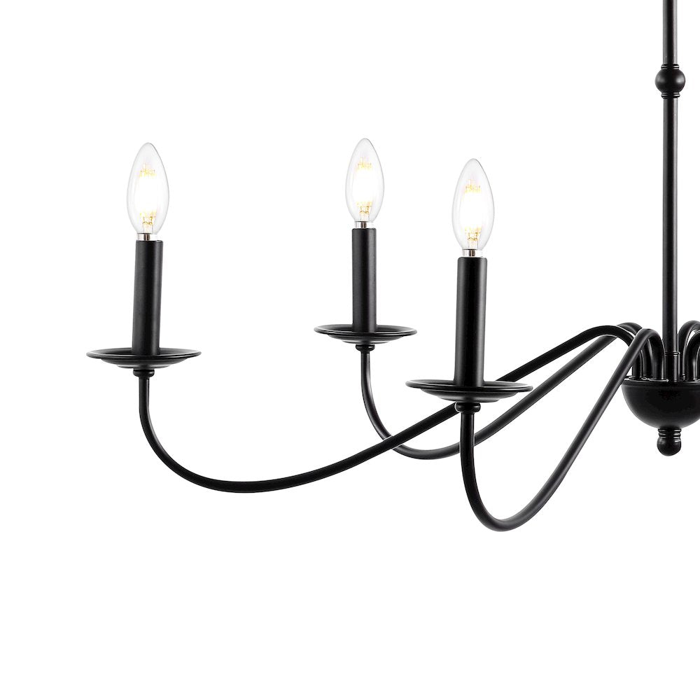 Wicklow Bohemian Farmhouse Iron Led Chandelier