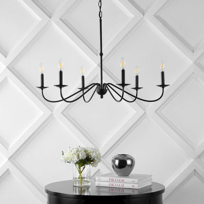 Wicklow Bohemian Farmhouse Iron Led Chandelier