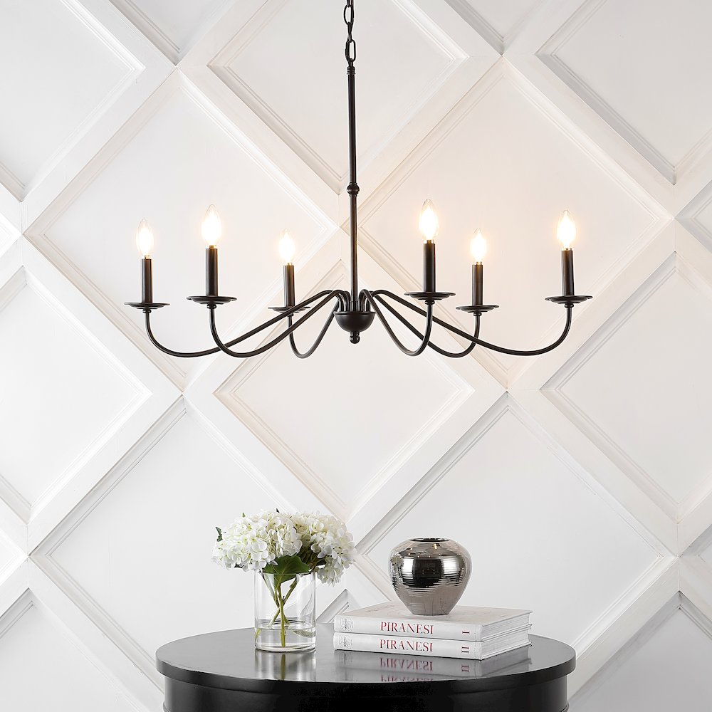 Wicklow Bohemian Farmhouse Iron Led Chandelier