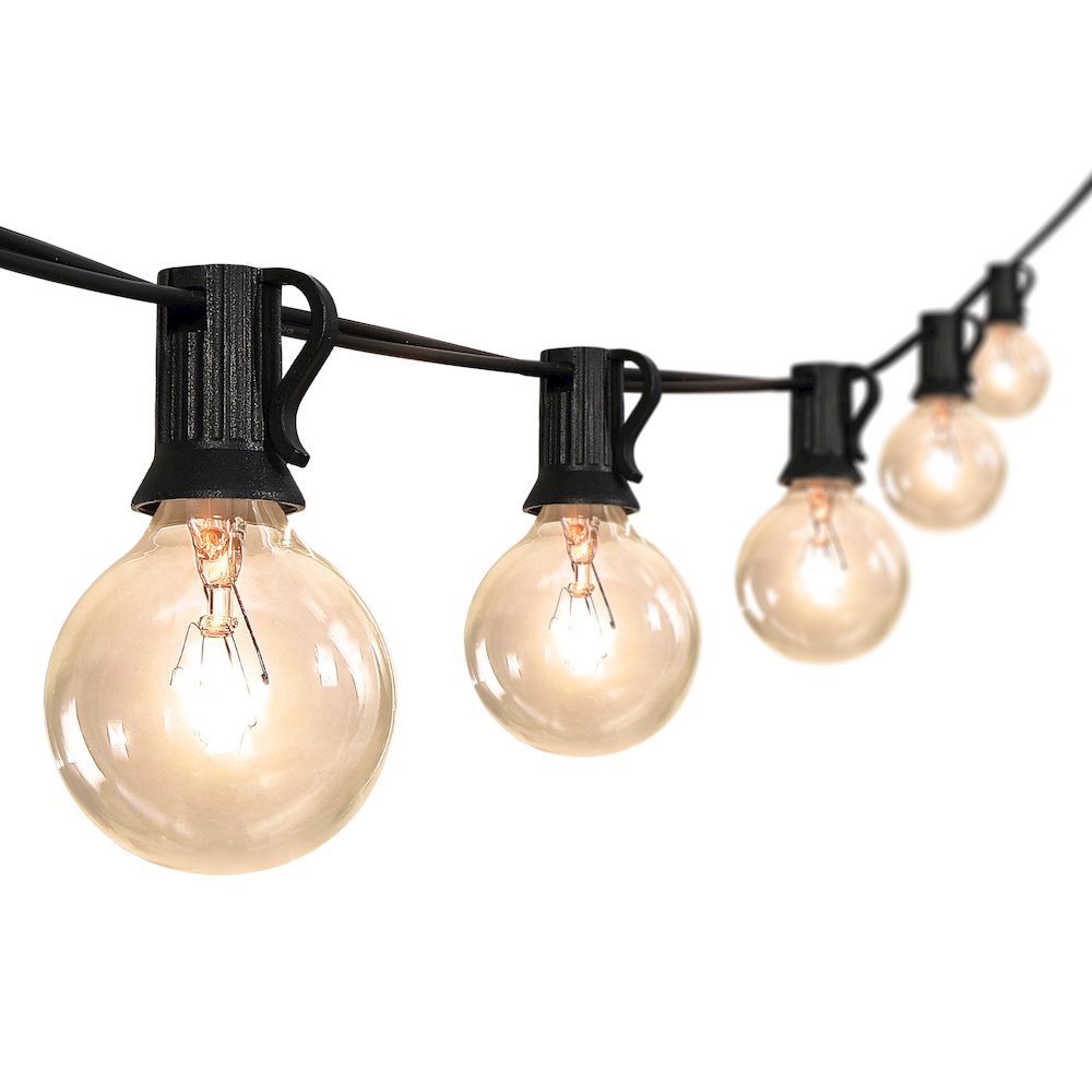 Rustic Incandescent G Bistro Globe Bulb String Lights