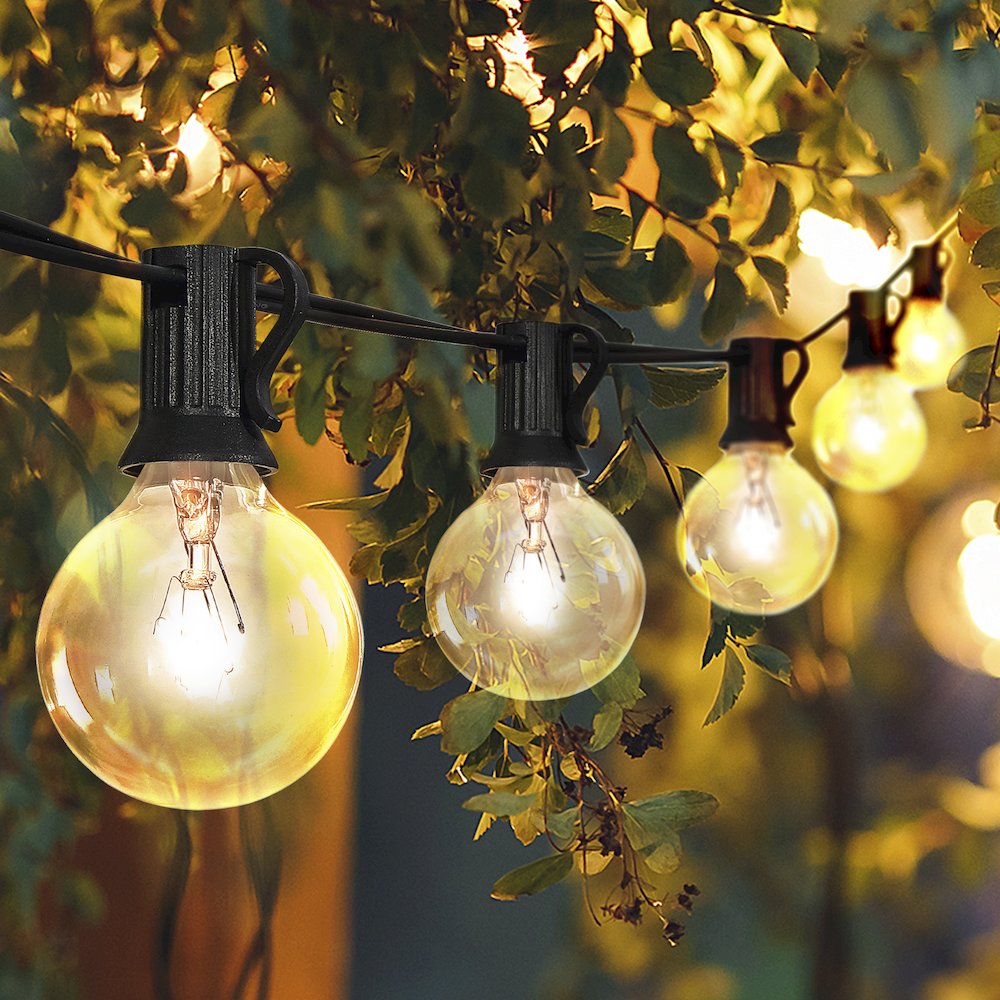 Rustic Incandescent G Bistro Globe Bulb String Lights