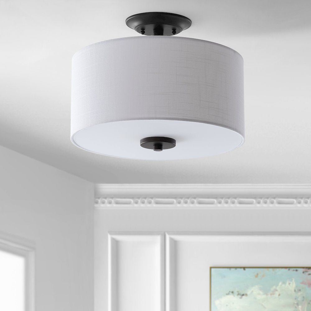 Marc Metal Led Semi Flush Mount
