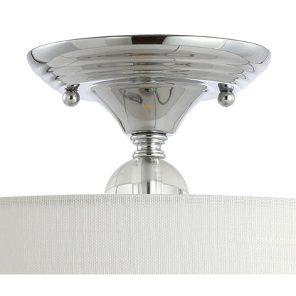Marc Metal/Crystal Led Semi Flush Mount