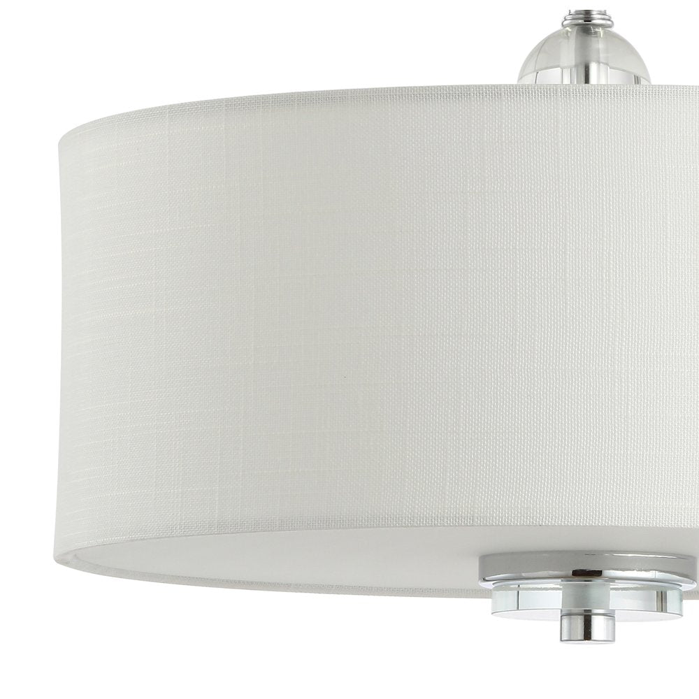 Marc Metal/Crystal Led Semi Flush Mount