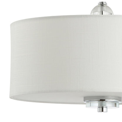 Marc Metal/Crystal Led Semi Flush Mount