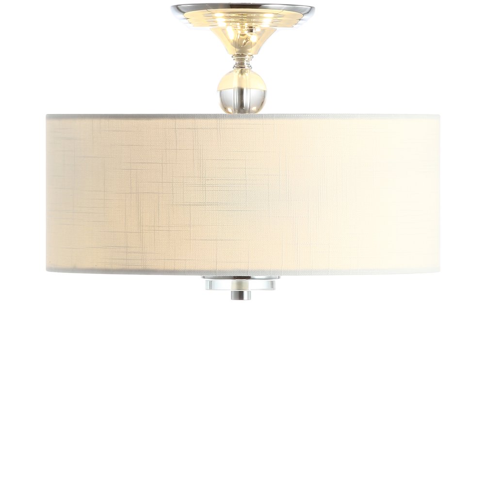 Marc Metal/Crystal Led Semi Flush Mount