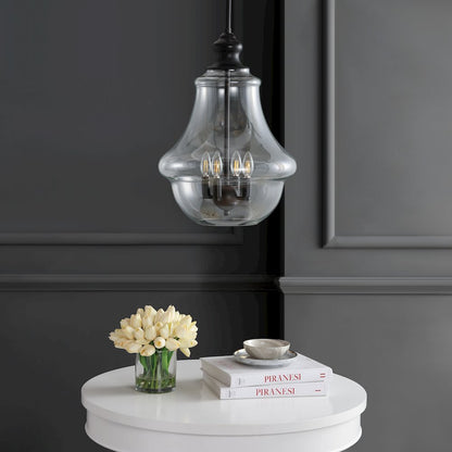 Adam Adjustable Metal/Glass Led Pendant